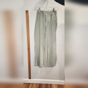 Angel Kiss Light Green Wide Leg Pants